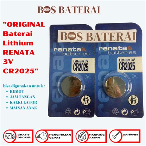 Jual Original Baterai Lithium Renata V Battery Cr Cr