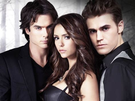 Damon And Elena And Stefan