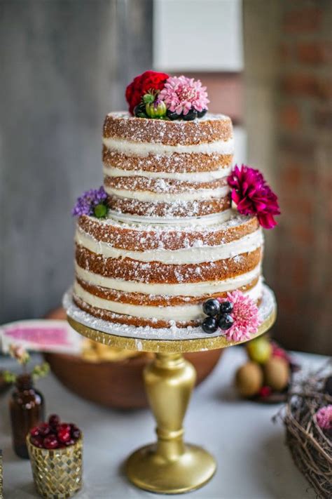 Sucre De Maduixa Nueva Tendencia En Tartas De Boda Naked Cakes