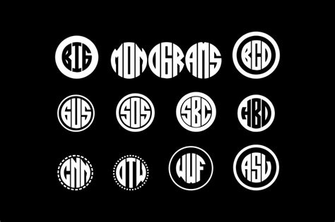 Circle Monogram Font Free Download - FreeFontDL