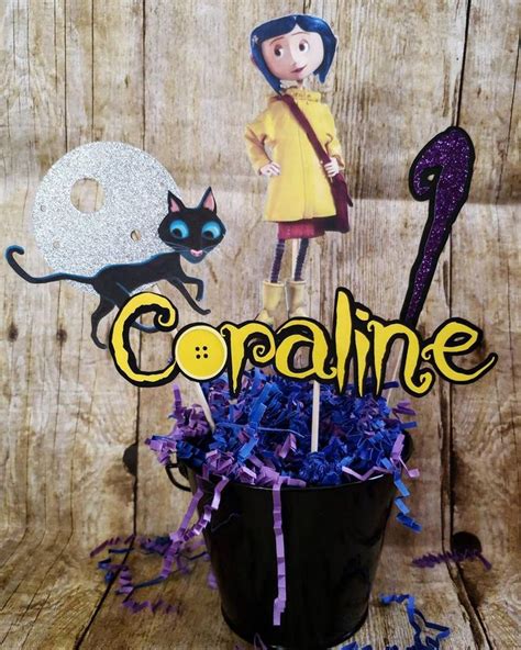 Coraline Centerpieces Coraline Birthday Coraline Decorations Etsy