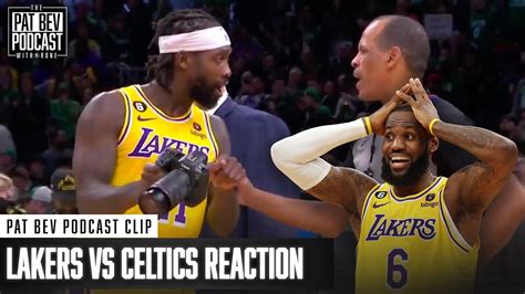 Pat Bev Reacts To Controversial Lakers Celtics Ending YouTube