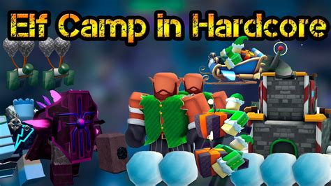 Elf Camp In Hardcore Roblox Tower Defense Simulator Youtube