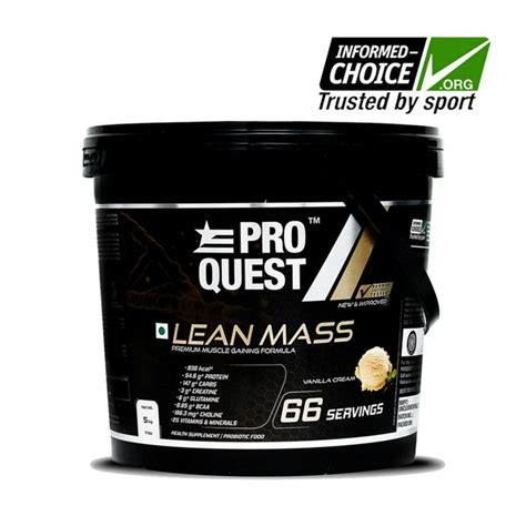 Buy Proquest Lean Mass Powder Vanilla Cream 5 Kg Online At Best Price Sports Supplements