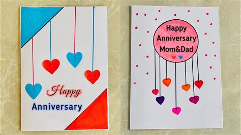 Diy Anniversary Cards For Parents Beautiful Anniversary Card Ideas