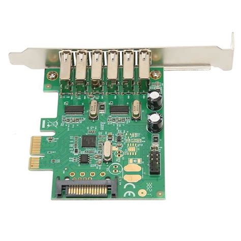 CEN TMISHION Carte PCI Express USB2 0 6 Ports Carte D Extension PCIE