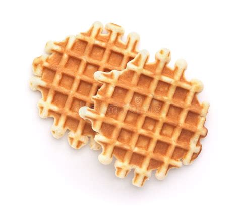 Top View Of Homemade Belgian Waffles Stock Photo Image Of Golden