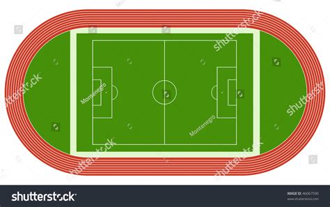 Football Stadium Vector Illustrated Stock Vector (Royalty Free ...