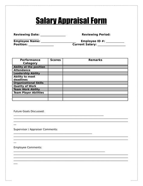 Salary Evaluation Form Template Free Payslip Templates