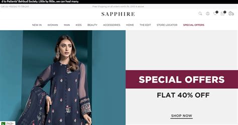 Sapphire Sale Unstitched Pret Women Suits In Pakistan