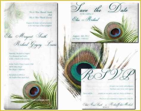 53 Free Peacock Wedding Invitation Templates Heritagechristiancollege