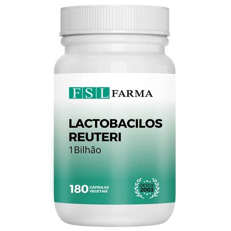 Lactobacilos Reuteri 1 Bilhãol 180 Cápsulas Vegan Fsl Farma