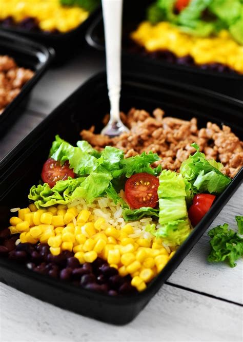 Taco Salad Meal Prep Bowls Life In The Lofthouse