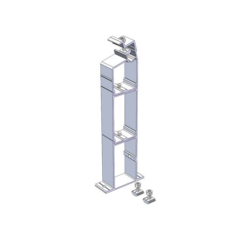 Custom East West Dual Tilt Solar Ballast Mounting System Wholesale East