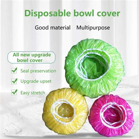 60pcs Reusable Durable Food Storage Covers For Bowls Elastic Plate