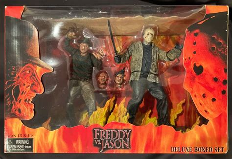 Neca Reel Toys Freddy Vs Jason Deluxe Boxed Set Values Mavin