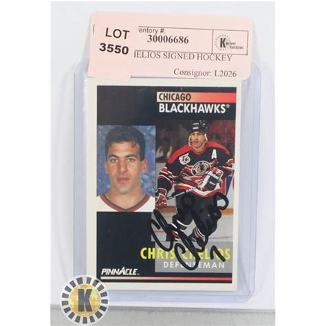 CHRIS CHELIOS SIGNED HOCKEY CARD