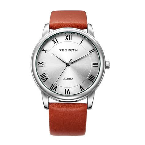 New Genuine Rebirth Women Watches Fashion Leather Strap Quartz