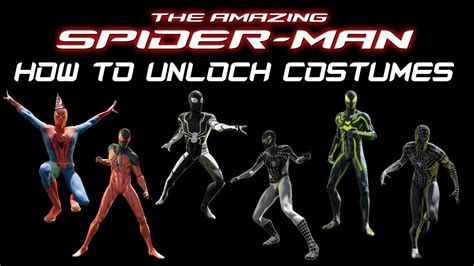 The Amazing Spider Man How To Unlock Costumes True Hd Quality Youtube