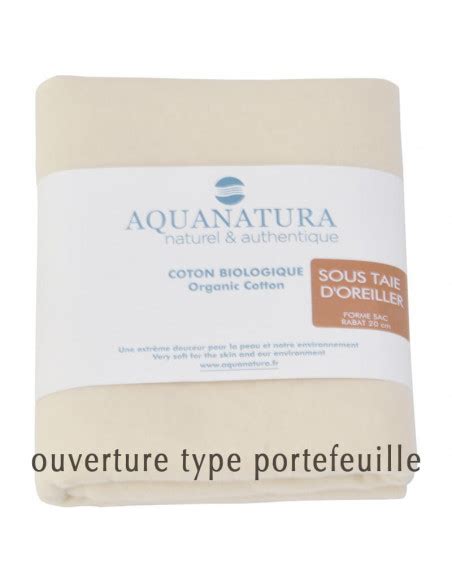 Sous Taie en Coton Bio Aquanatura Protection et Confort Noctéa