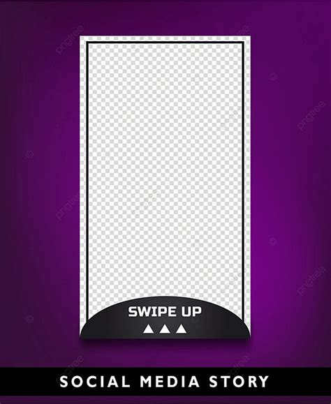 Simple Swipe Up Instagram Story Post Template Vol Vector Template