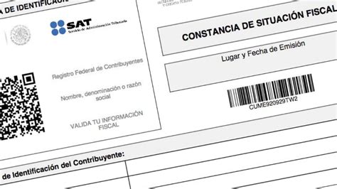 SAT Cómo puedes conseguir tu Constancia de Situación Fiscal sin la