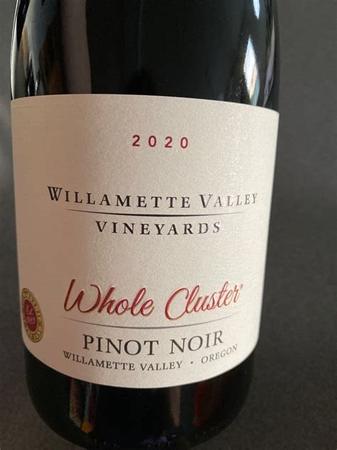 2020 Willamette Valley Vineyards Pinot Noir Whole Cluster Willamette