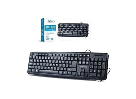 Teclado Exbom Bk 102 Usb Standard Abnt Ii Padrão Brasileiro o