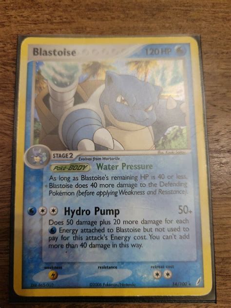 Pok Mon Tcg Blastoise Ex Crystal Guardians Holo Promo Values Mavin