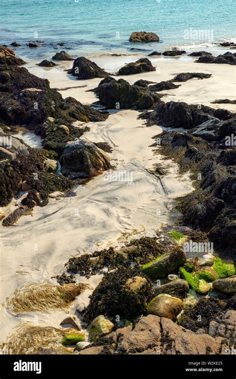 Beach And Rocks Huisinis Isle Of Harris Scotland Uk Stock Photo Alamy