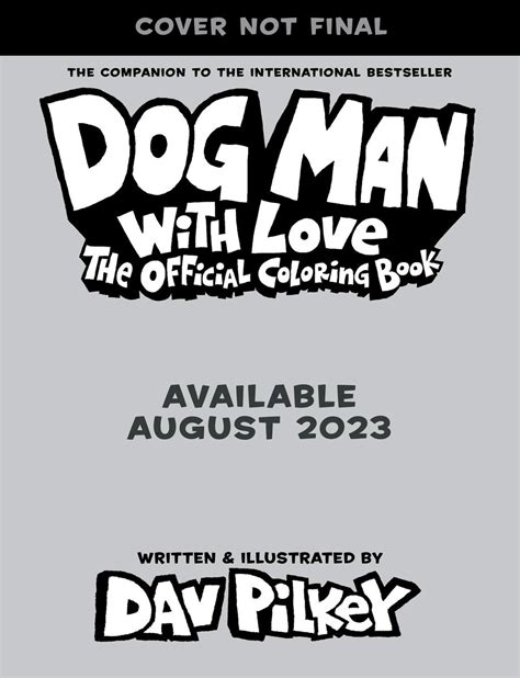 New Dog Man Official Coloring Book releasing on August 2023! | Fandom