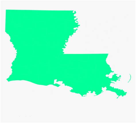 Transparent Louisiana Outline Png - Louisiana Climate Zone Map, Png ...