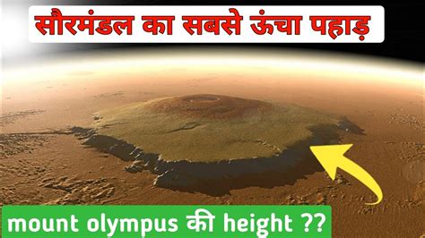 Olympus Mons Vs Mount Everest Olympus Mons Real Footage Youtube