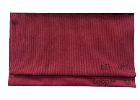 Plain Solids Maroon Polyester Knitted Fabric At Rs 350 Meter In