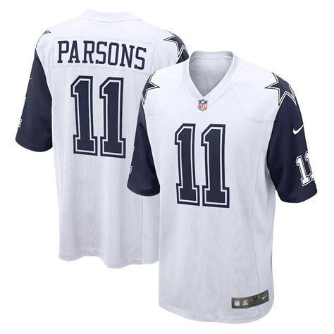 Dallas Cowboys Micah Parsons White Nike Alernate Game Jersey