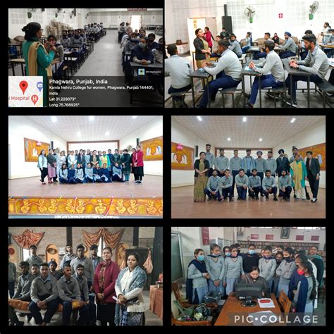 school students visit kncw phagwara kamla nehru college  women