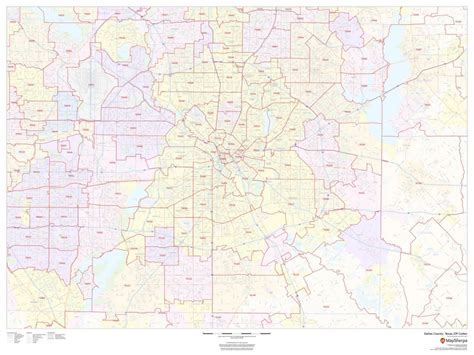 Dallas County Map, Texas Zip Codes - Texas Zip Code Map | Printable Maps