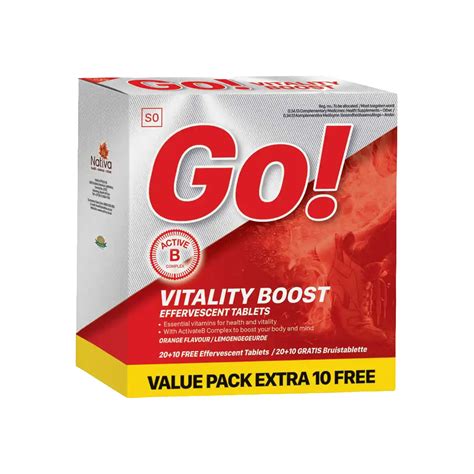 Nativa Go Vitality Boost Effervescent Tablets 30 S