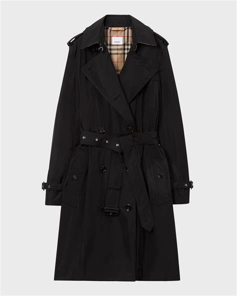 Burberry Kensington Double Breasted Trench Coat Neiman Marcus