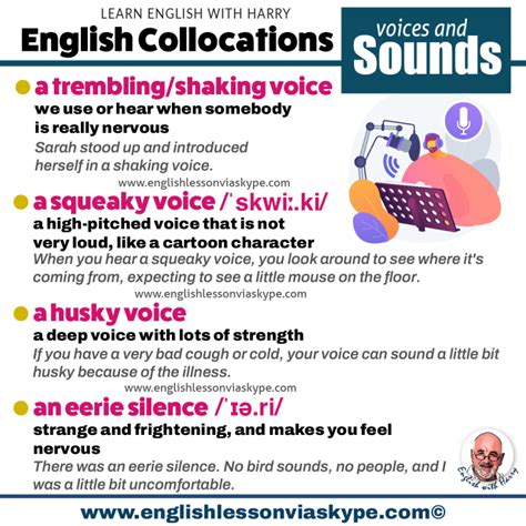 Advanced Collocations To Describe Sounds • Study English Advanced Level