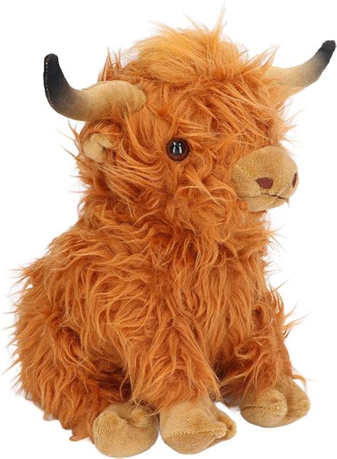 Spyminnpoo Juguete De Peluche De Vaca Highland De Pulgadas Figura