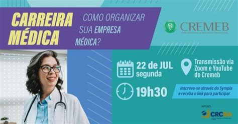 Webinar Cremeb E Crc Ba Carreira M Dica Como Organizar Sua Empresa