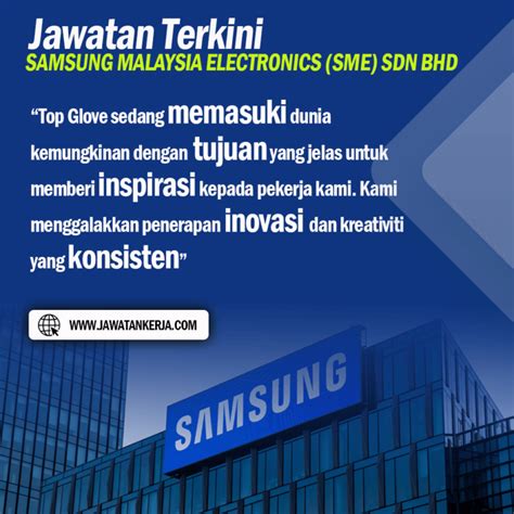 Jawatan Terkini Samsung Malaysia Electronics Sme Sdn Bhd Permohonan