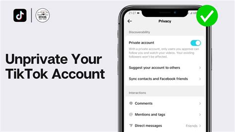 How To Unprivate Your Tiktok Account Full Guide Youtube