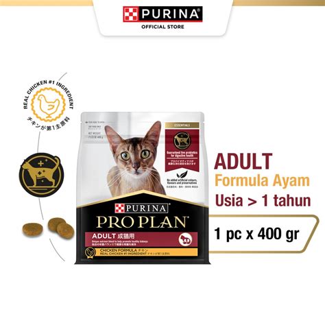 Jual Pro Plan Adult Chicken Makanan Kering Kucing Dewasa G Shopee