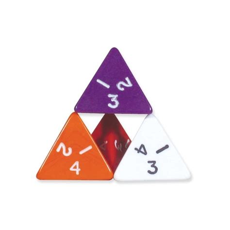 4-Sided Numbered Dice - 18mm (Pack of 10) | Abacus Educational Suppliers