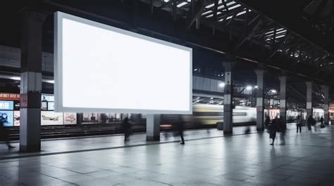 Premium Ai Image There Is A Large Billboard In The Middle Of A Train