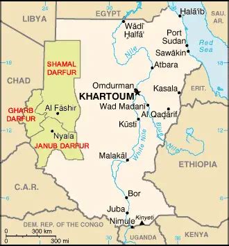 Darfur Map - MapSof.net