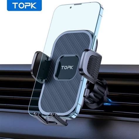 TOPK Support Universel de Téléphone Portable pour Voiture avec Crochet