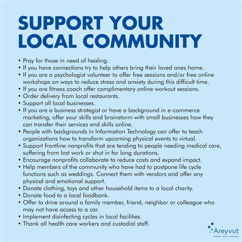 Support Your Local Community | AreyvutAreyvut